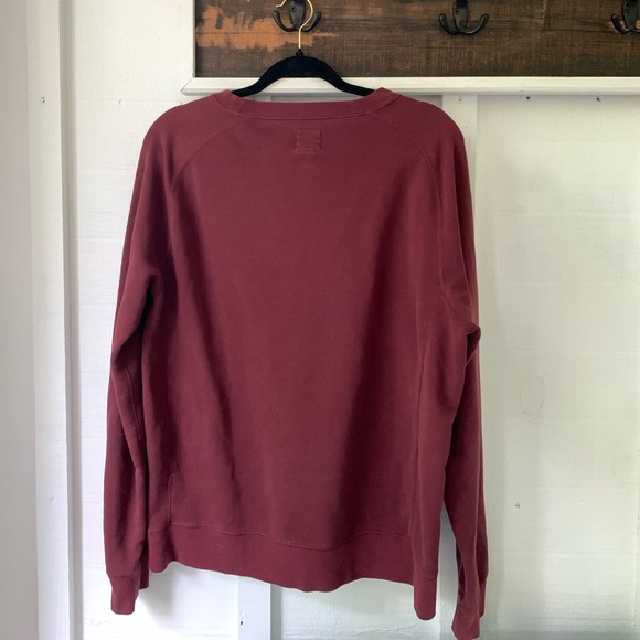 Burgundy/Red Champion Sweatshirt Crewneck Sporty Cool Girl - Picture 3 of 7